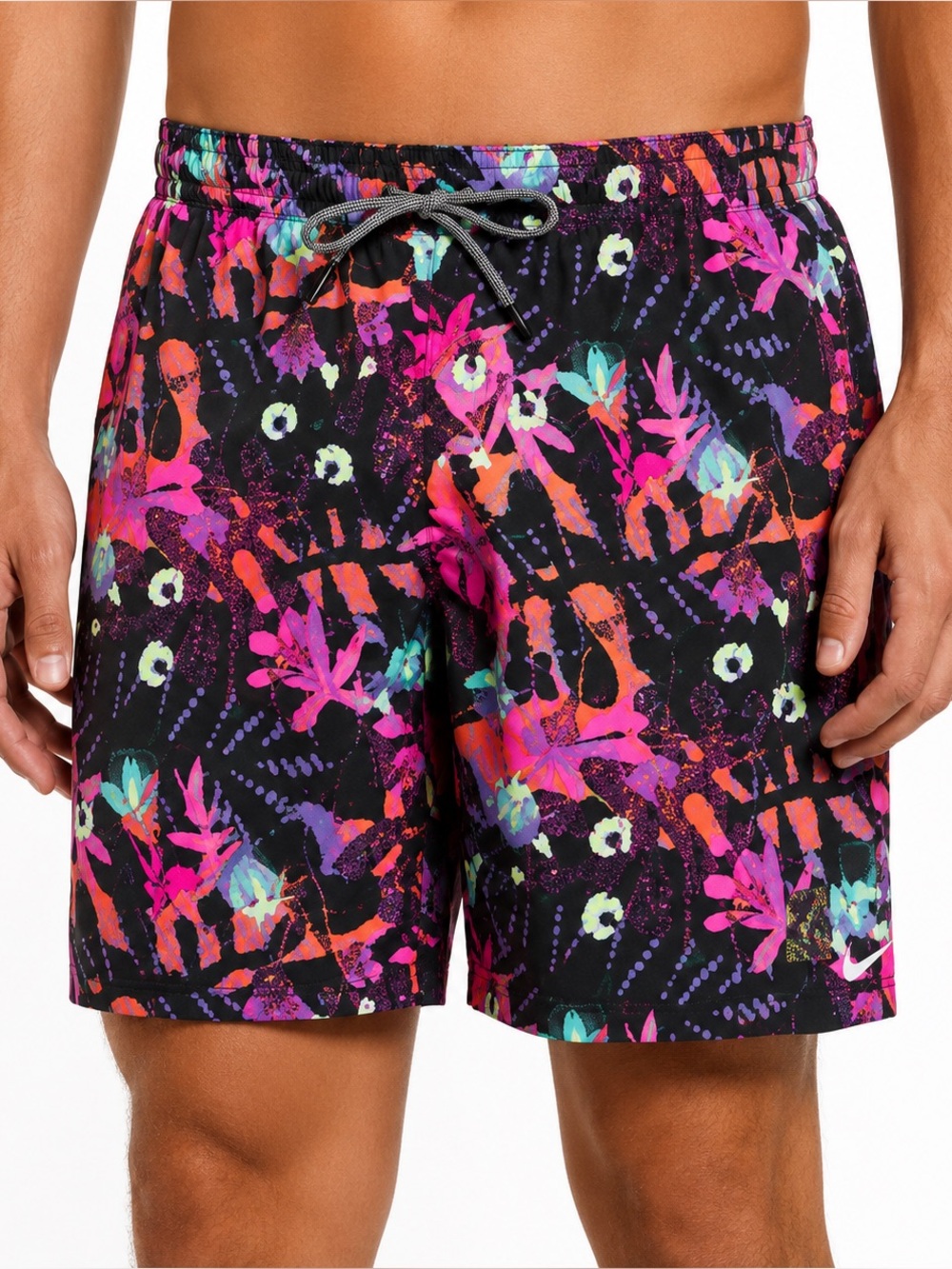 Nike Electric Floral Icon Volley Swim Trunks